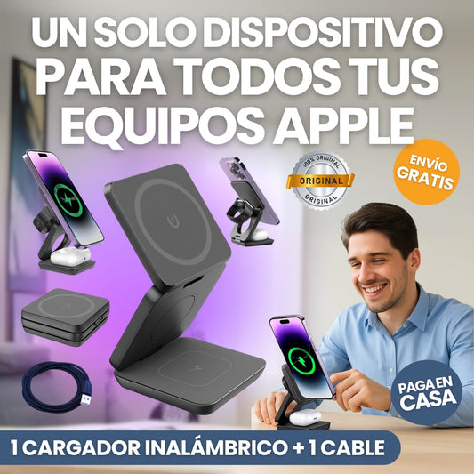 PowerMag® Cargador Inalámbrico 3 En 1