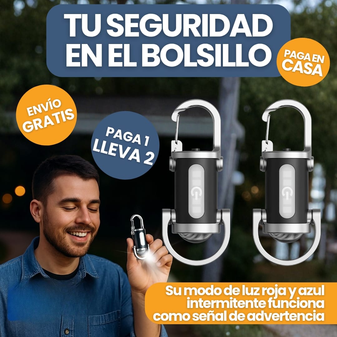 FlashPro® Llavero Power Bank y Linterna