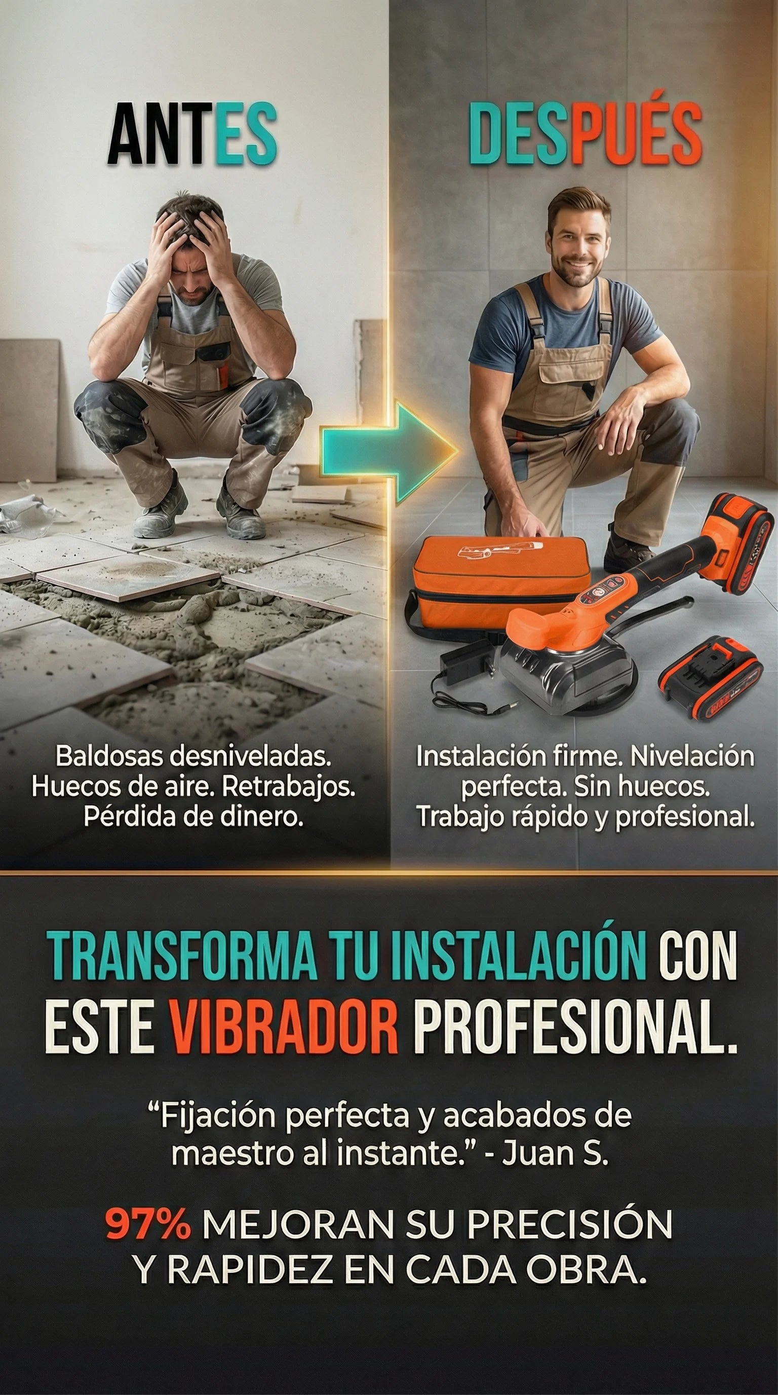 Detalles de la máquina vibradora
