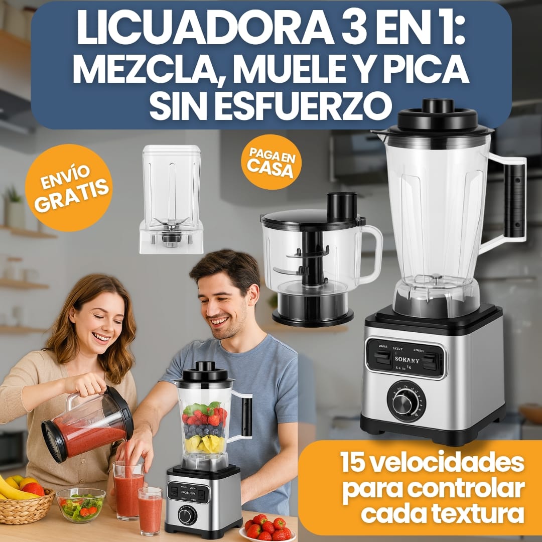 PowerMix® Licuadora Multifuncional 3 en 1